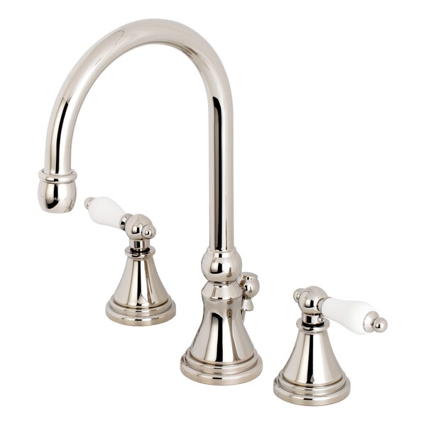 8" Widespread Bathroom Faucet, Polished Nickel